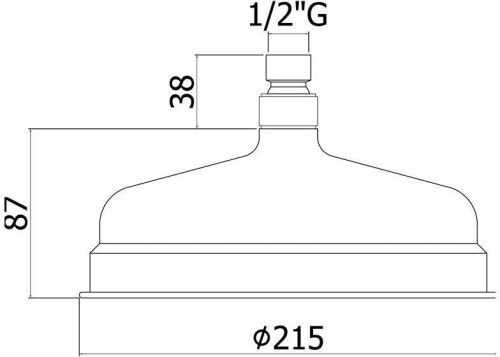 Верхний душ Paffoni Belinda ZSOF046CR 20х40 хром - фото 2