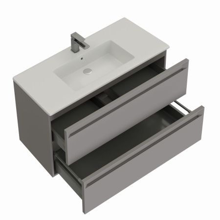 Тумба под раковину Allen Brau Eclipse 2.0 1.E1003.PGM 2.0 100х50 подвесная цвет серый