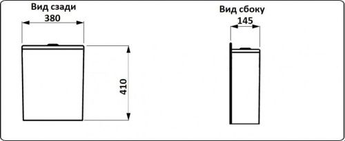 Унитаз напольный с бачком CeramaLux 1219A белый с сиденьем микролифт безободковый каскадный смыв - фото 5