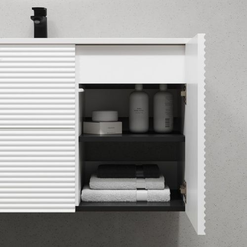 Тумба с раковиной Iddis Bild BIL10W0i95K 100х50 подвесная цвет белый - фото 5