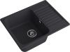 Кухонная мойка Granfest Quarz 13 черный 60х50 цвет черный поверхность матовая