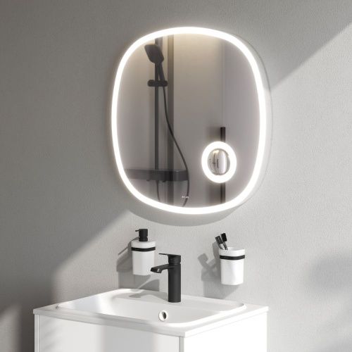 Зеркало с подсветкой Am.Pm Func M8FMOX0653SA 70х70 подвесное - фото 4