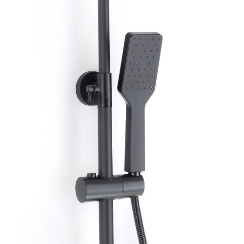 Душевая стойка D-Lin D10A05 настенная цвет черный - фото 3