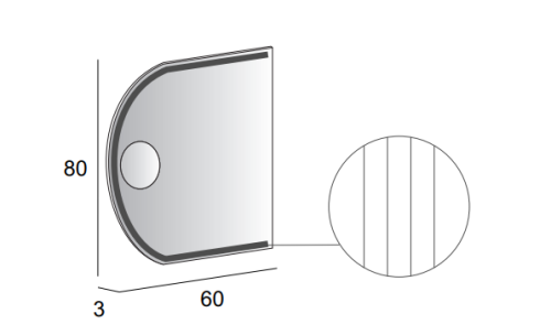Зеркало с подсветкой Cezares 45029 60х80 подвесное - фото 4