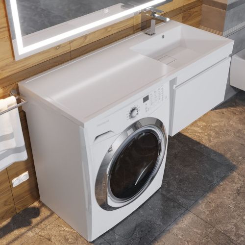 Тумба с раковиной Uperwood Magenta 52930205153 120х50 цвет белый - фото 5