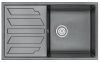 Кухонная мойка Granula 8601, ШВАРЦ 85х50 цвет черный поверхность матовая