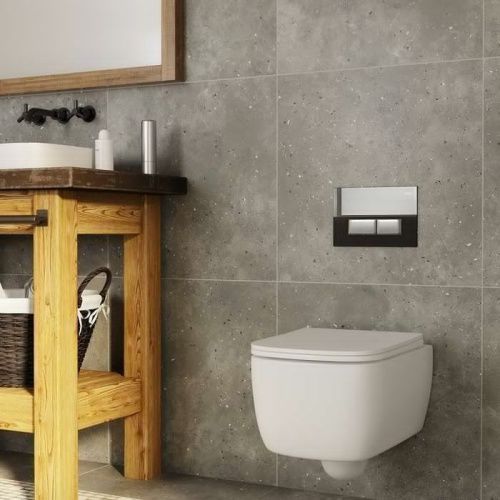 Клавиша смыва механическая Iddis Uniglass UNG10GBi77 цвет черный - фото 2