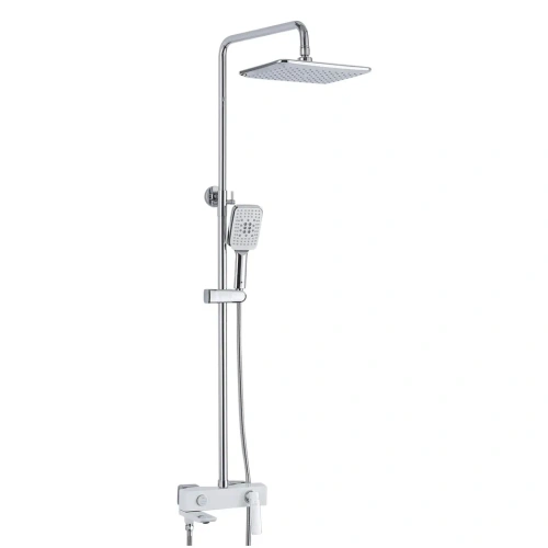 Душевая стойка Rose R2736F настенная цвет белый - фото 2