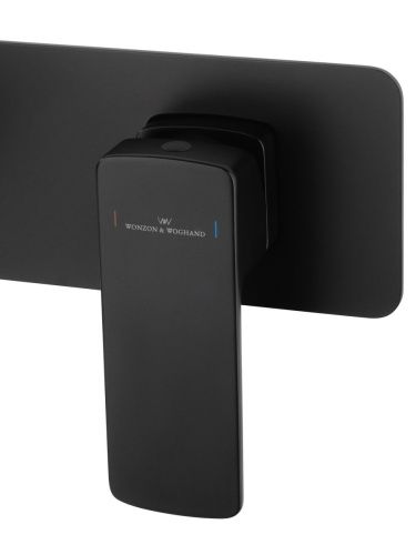 Смеситель для раковины Wonzon & Woghand Edge WW-88869003-MB встраиваемый в стену черный - фото 4