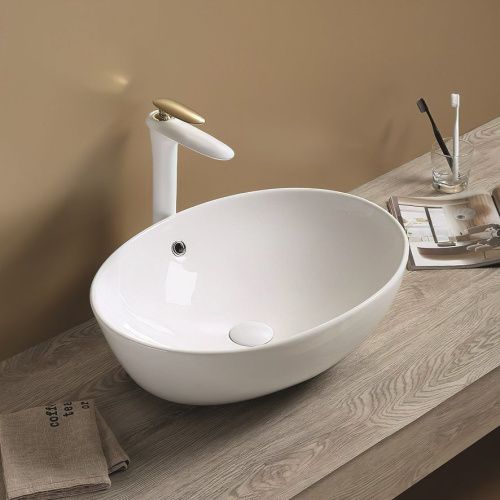 Раковина керамическая Art&Max AM-78394 60х20 накладная цвет белый