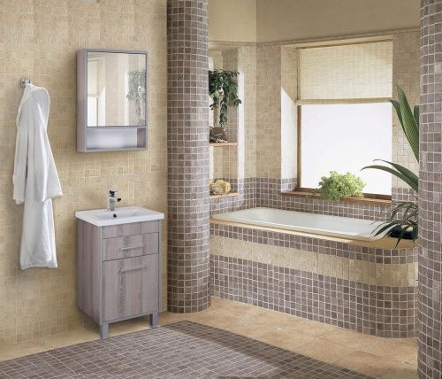 Тумба под раковину Onika Натали 105016 50х40 напольная цвет бежевый - фото 2