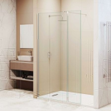 Душевая перегородка RGW Walk In 351005123-11 120х195 стекло прозрачное профиль хром