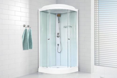 Душевая кабина Royal Bath НК RB90HK5-WT 90х90 четверть круга с крышей ориентация универсальная - фото 2