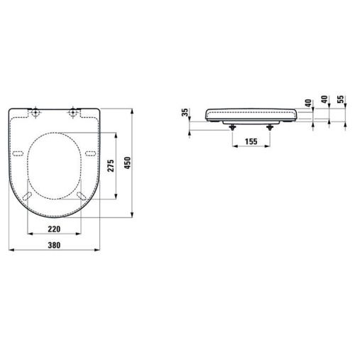 Крышка сиденье для унитаза Laufen Pro 8.9695.1.300.000.1 - фото 2