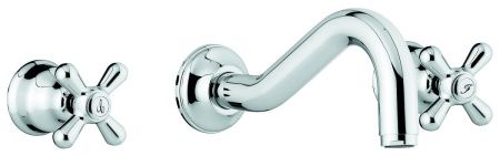 Смеситель для раковины Emmevi Deco Classic 12055/BR встраиваемый в стену бронза