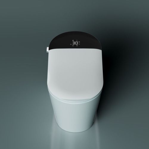 Электронный унитаз-биде напольный Timo ТЕ-741B белый с сиденьем микролифт безободковый смыв торнадо - фото 3