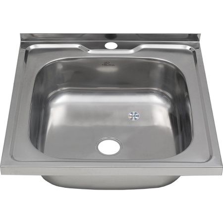 Кухонная мойка Melana 074 t (*20) 50х50 цвет хром поверхность матовая