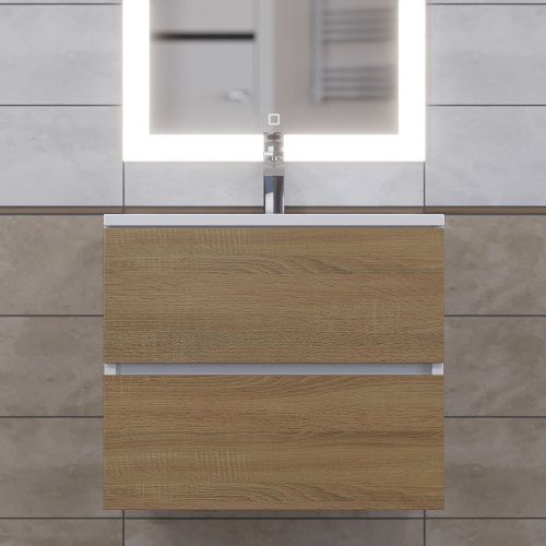 Раковина из искусственного камня Uperwood Barsa 2911120345 60х50 полувстраиваемая цвет белый - фото 4