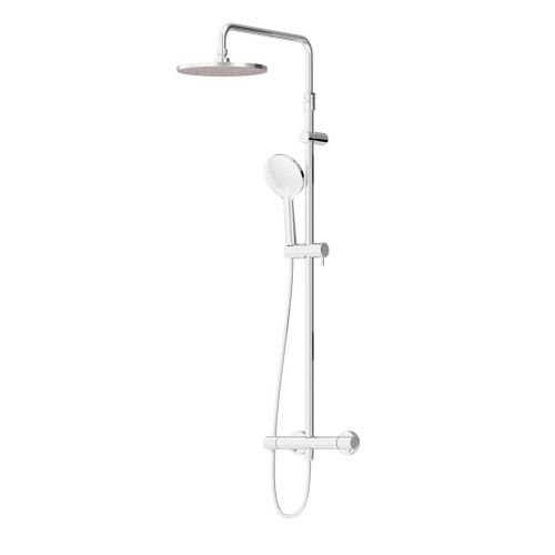 Душевая стойка Damixa Option DX218091000 настенная цвет хром с термостатом - фото 2