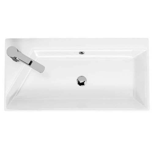 Раковина из сантехнического фаянса Jorno 17065-KL 70х30 встраиваемая цвет белый - фото 2