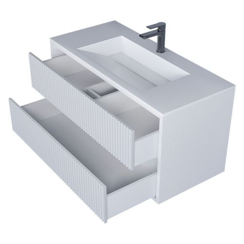 Тумба под раковину Uperwood Next Premium 3930205161 90х50 подвесная цвет белый - фото 5