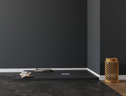 Душевой поддон из искусственного камня Aquanet Pleasure 00258892 140х80 черный без каркаса - фото 2