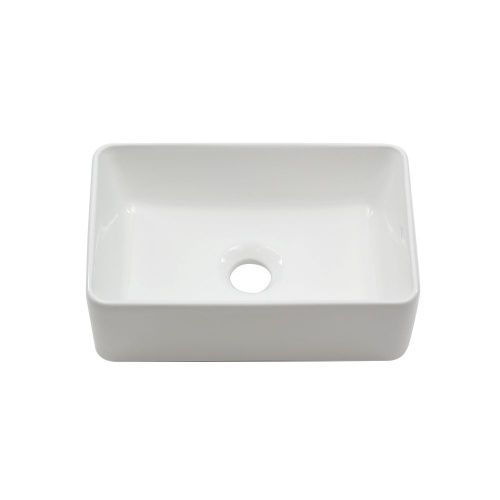 Раковина из сантехнического фарфора Melana 320319-805 40х20 накладная цвет белый без отверстий под смеситель - фото 3