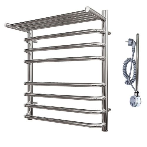 Полотенцесушитель электрический Point Нептун PN09156SPE 55х60 хром - фото 4