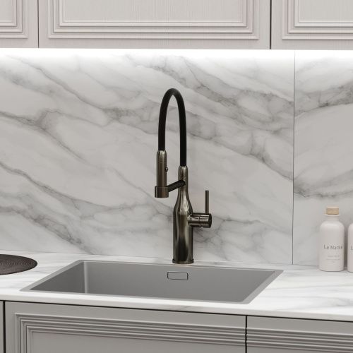 Смеситель для кухни Sancos Pride SC4011GG на мойку вороненая сталь - фото 2