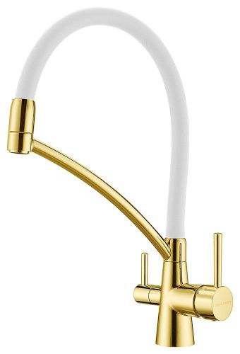 Смеситель для кухни Paulmark SIEGEN Si213111-GW на мойку золото