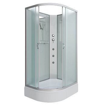 Душевая кабина Niagara Classic 330844RBKG 100х80 асимметричная без крыши ориентация правая