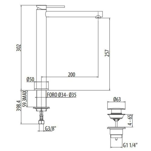 Смеситель Gattoni CIRCLE ONE 9048/90C0 на раковину хром - фото 2