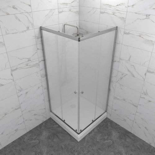 Душевой уголок Тритон Вента Щ0000067980 80х80 стекло матовое профиль хром с поддоном - фото 5