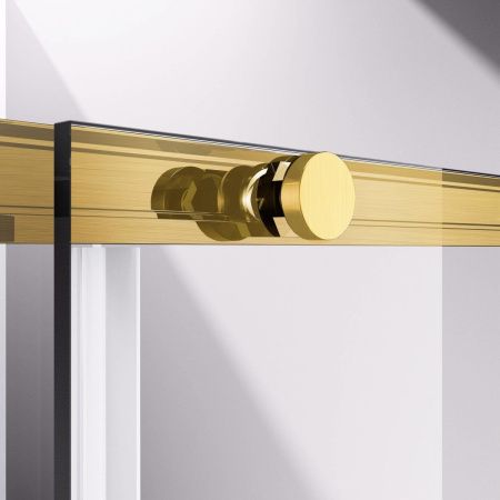 Душевой уголок Vincea Slim-N VSR-4SN9013CLG 130х90 стекло прозрачное профиль золото без поддона