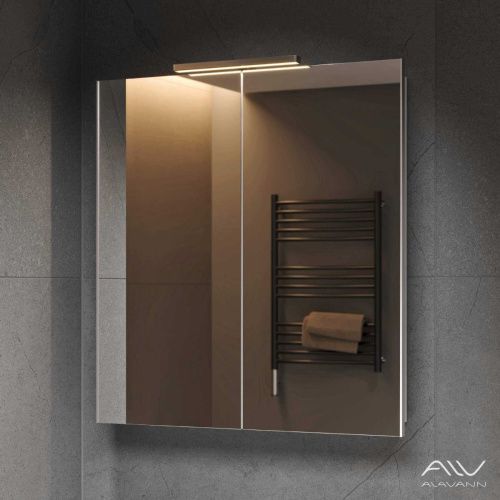 Зеркало-шкаф Alavann Cosmetic ALV0771001 80х80 подвесной цвет белый - фото 3