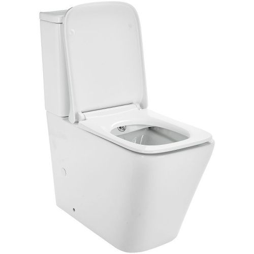 Унитаз напольный с бачком WeltWasser WW GELBACH 001 XL GL-WT (10000003734) белый с сиденьем микролифт безободковый душевой смыв - фото 2