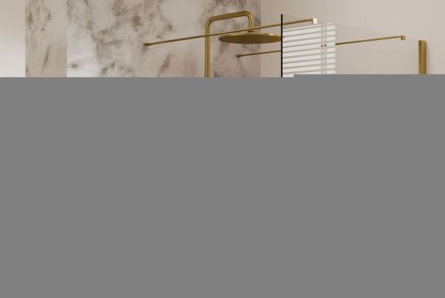 Душевая стойка Allen Brau Fantasy 5.11001-GB настенная цвет золото с термостатом - фото 2