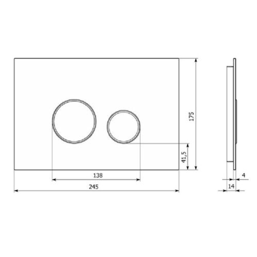 Клавиша смыва механическая Lavinia Boho RelFix 38050902 цвет черный - фото 5