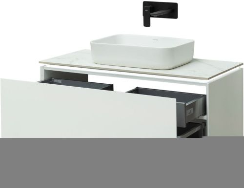 Тумба под раковину Allen Brau Infinity 1.21004.WM 100х50 подвесная цвет белый - фото 5