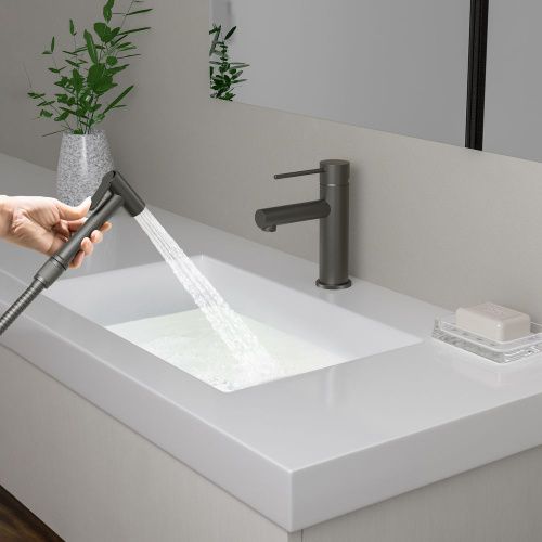 Смеситель Timo Saona 2360/18G на раковину черный - фото 3