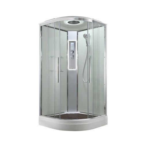 Душевая кабина AvaCan EM EM2010LEDT 100х100 четверть круга с крышей ориентация универсальная - фото 3