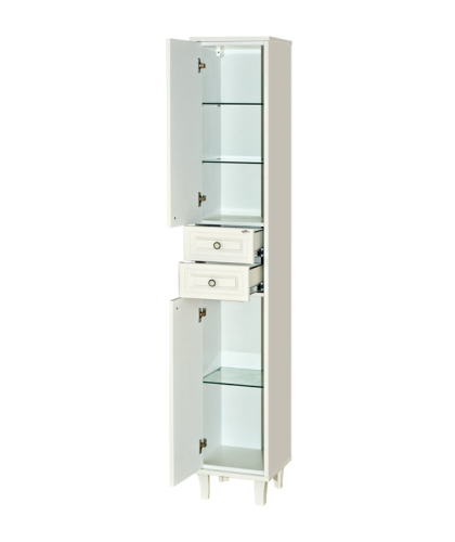 Шкаф-пенал Misty Шармель Л-Шрм05035-5812ЯЛ 40х200 напольный цвет бежевый - фото 4