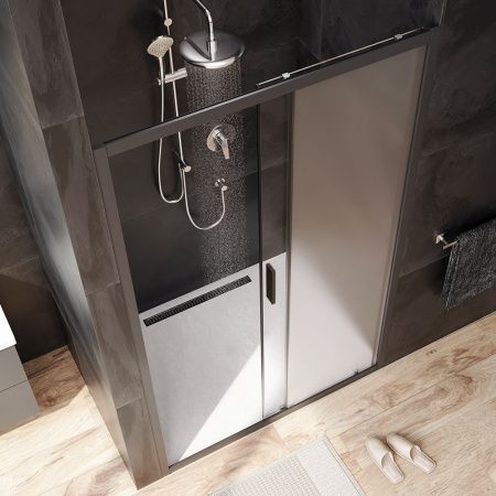 Душевая дверь Am.Pm Gem W90G-120-1-195BM 120х195 стекло прозрачное профиль черный