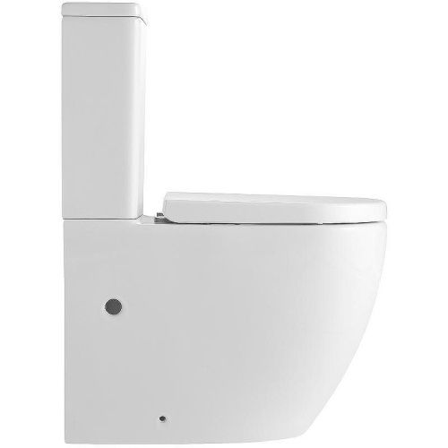 Унитаз-компакт напольный с бачком Тритон Corso Щ0000057975 белый с сиденьем микролифт безободковый каскадный смыв - фото 2