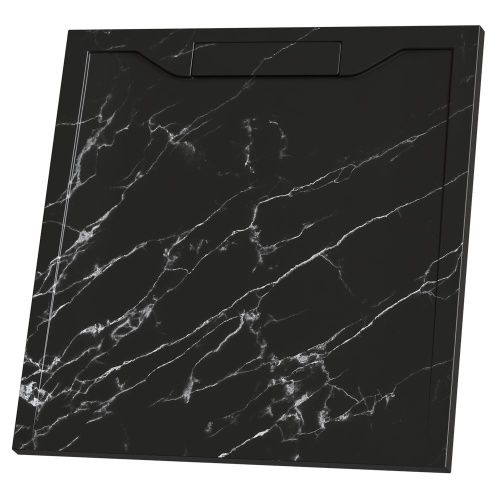 Душевой поддон из искусственного камня RGW STE 52341099-14 90х90 черный без ножек - фото 2