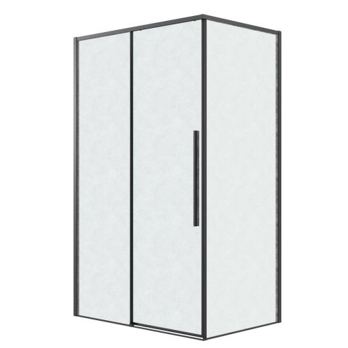 Душевая перегородка Grossman Galaxy 200.K33.01.70.21.02 70х195 стекло текстурное профиль черный - фото 2