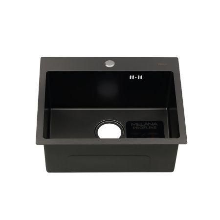 Кухонная мойка Melana ProfLine D5343HB графит 55х45 цвет серый поверхность полированная