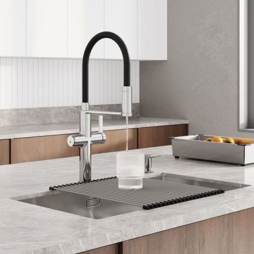 Смеситель для кухни IDDIS Ikon IKNSBFFi05 на столешницу хром - фото 3