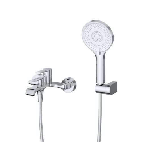 Комплект смесителей BelBagno AURORA AURORA-VASM/LVM-CRM настенный хром - фото 3