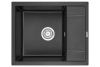 Кухонная мойка Granula 6002, ТУРМАЛИН 60х50 цвет черный поверхность матовая